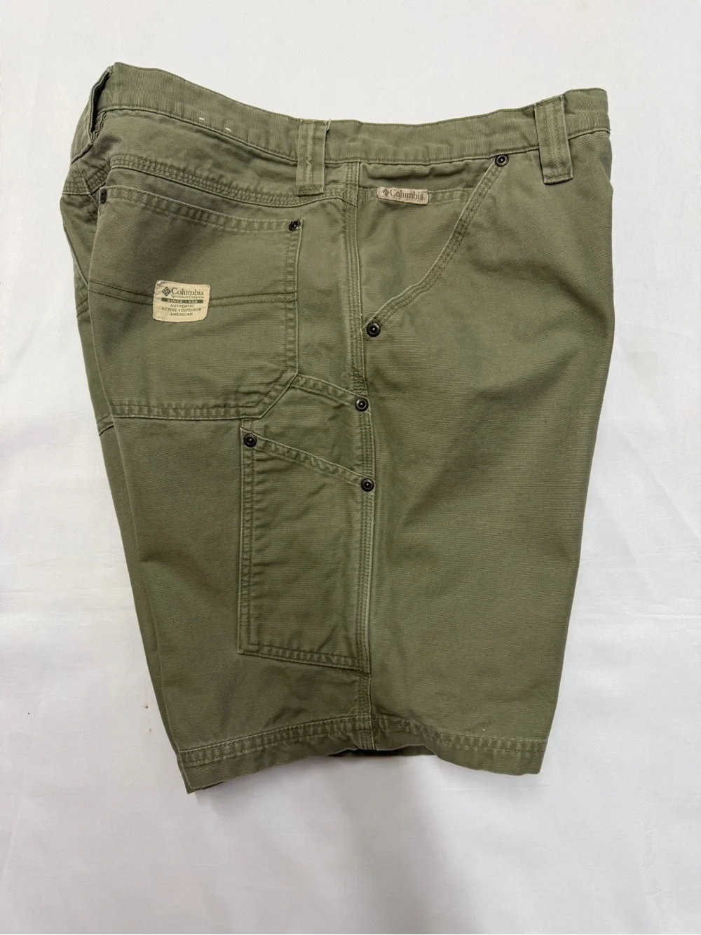 Columbia Men's Olive Utility Cargo Shorts